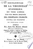 Excelencias de la virginidad evangelica