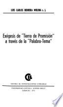 Exégesis de Tierra de promisión, a través de la palabratema
