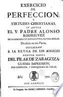 Exercicio de perfección y virtudes christiana