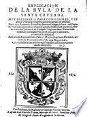 Explicacion de la bula de la santa cruzada etc