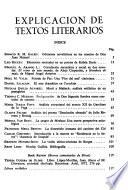 Explicación de textos literarios