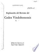 Explicación del reverso del Codex Vindobonensis