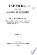 Exposición de los aforismos de Hipócrates