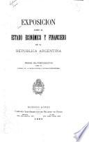 Exposición sobre el estado económico y financiero de la República Argentina