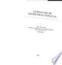 Extractos de escrituras públicas