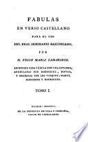 Fabulas en verso Castellano para el uso del Real Seminario Buscongado