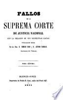 Fallos de la Corte Suprema de Justicia de la Nación