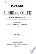 Fallos de la Corte suprema de justicia de la nación