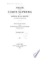 Fallos de la Corte suprema de justicia de la nación