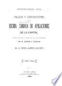 Fallos y disposiciones de la exma. Cámara de Apelaciones de la Capital