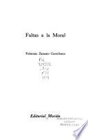 Faltas a la moral