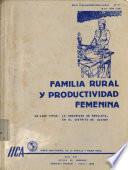 Familia rural y productividad femenina