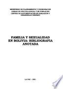 Familia y sexualidad en Bolivia