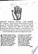Famosa Xacara nueva, que refiere la venganza, que el Capitan Don F. de Torres tomò de una injusta bofetada, que diò à su padre un Cavallero, llamado Don Pedro de Guzmàn, etc