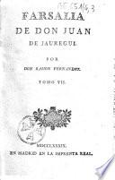 Farsalia de Don Juan de Jauregui. Por Don Ramon Fernandez