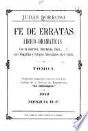 Fe de erratas lírico-dramáticas