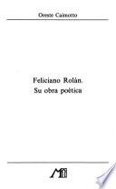 Feliciano Rolán, su obra poética