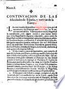 Felizes Sucesos de las Armas Catolicas, con que nuestro Señor ha querido alegrar el Nacimiento del Principe N. Señor