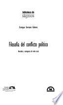 Filosofía del conflicto político