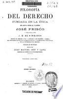 Filosofía del derecho fundada en la ética