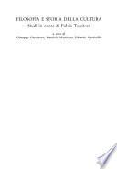 Filosofia e storia della cultura: L'età contemporanea