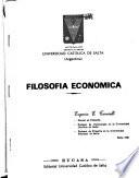 Filosofía económica