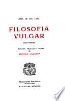 Filosofía vulgar