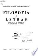 Filosofía y letras