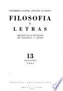 Filosofía y letras
