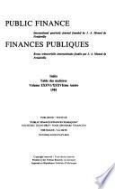 Finances Publiques