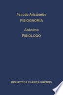 Fisiognomía. Fisiólogo.