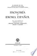 Fisonomía del idioma español