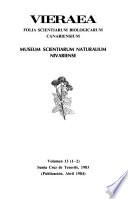 Folia scientiarum biologicarum canariensium