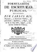 Formularios de escrituras publicas
