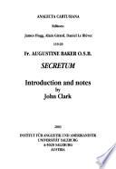 Fr. Augustine Baker O.S.B., Secretum