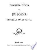 Fragmento inédito de un poema castellano antiguo