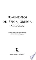 Fragmentos de épica griega arcaica