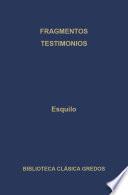 Fragmentos. Testimonios.