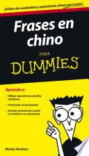 Frases en chino para Dummies