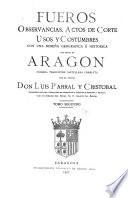 Fueros, observancias