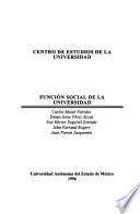 Funcion social de la universidad