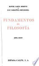 Fundamentos de filosofía e historia de los sistemas filosóficos