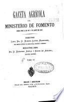 Gaceta Agricola del Ministerio de Fomento