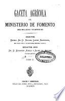 Gaceta Agricola del Ministerio de Fomento