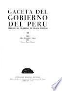 Gaceta del gobierno de Lima