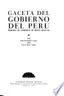 Gaceta del gobierno del Peru