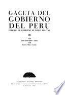 Gaceta del gobierno del Perú