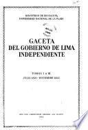 Gaceta del gobierno