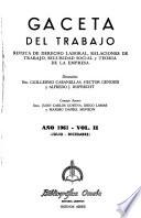 Gaceta del trabajo