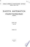 Gaceta matemática